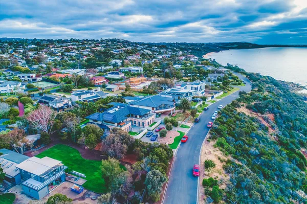 Mount Eliza Luxury Residences Sunset Aerial View Melbourne Austrlaia — Stock Photo, Image