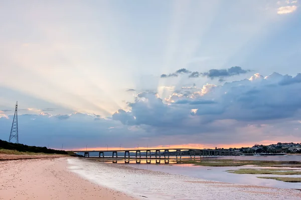 Phillip Island Bridge Saat Matahari Terbit Melbourne Victoria Australia — Stok Foto