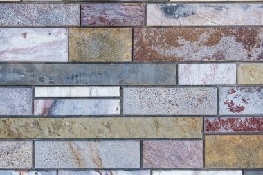 Kopya alanı ile modern tasarım mermer tuğla duvar arkaplan dokusu