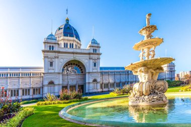 Melbourne, Avustralya 'da Kraliyet Sergisi İnşaat ve Çeşmesi