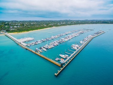 Blairgowrie Marina, Melbourne Avustralya 'nın hava manzarası