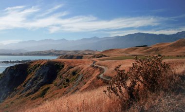 Kaikoura, Yeni Zelanda 'nın nefes kesici manzarası