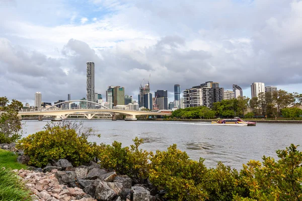 Brisbane Australia January 2019 Citycat Ferry Sailing Brisbane River High — Stock Photo, Image