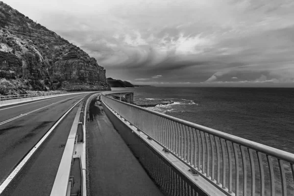 Vue Sur Magnifique Pont Sea Cliff Paysage Environnant Grand Pacific — Photo