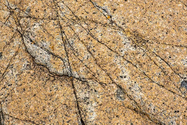 Gros Plan Fissures Sur Une Grosse Pierre Granit Texture Abstraite — Photo