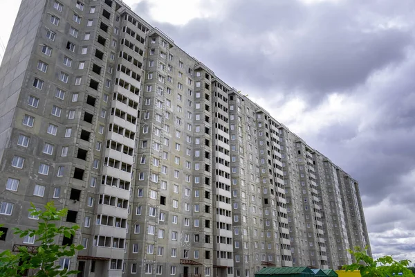 Multi Storey Bangunan Perumahan Sedang Dibangun Minsk Belarus — Stok Foto