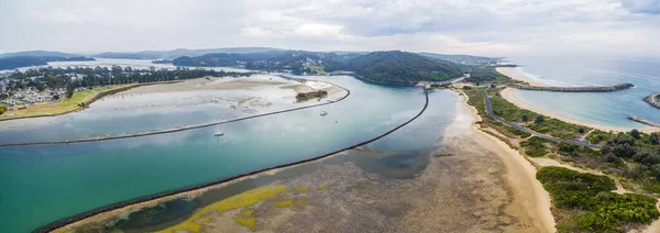 Panorama Udara Dari Narooma Waterfront Nsw Australia — Stok Foto