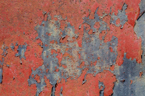 Gyönyörű Piszkos Festék Peeling Rozsdás Fém Háttér Textúra — Stock Fotó