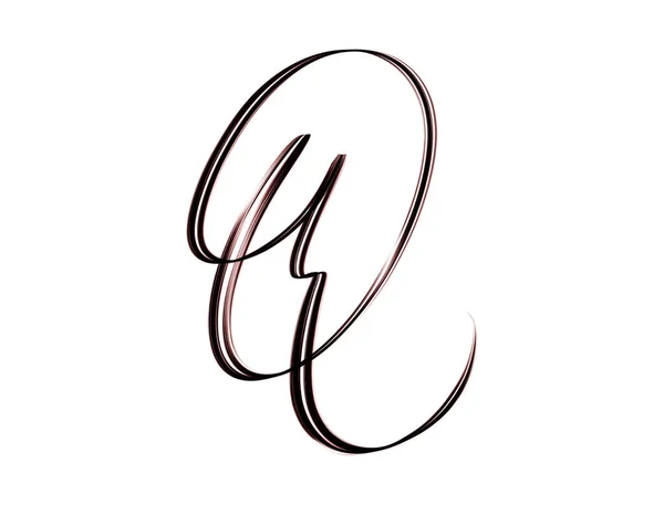 Capital Letter Hand Crafted Lettering White Background Stock Photo by ...