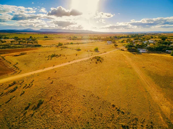 Pemandangan Udara Matahari Terbenam Pegunungan Flinders Australia Selatan — Stok Foto