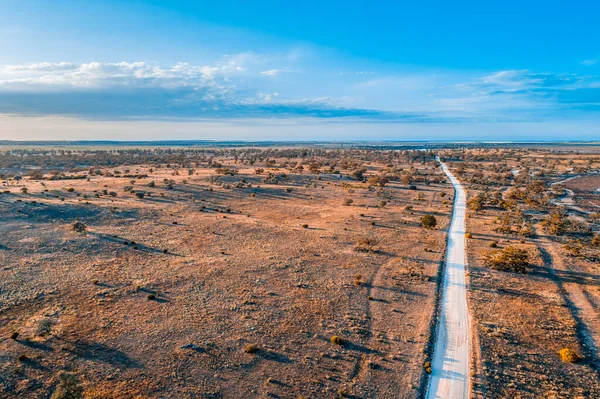Jalan Tanah Melewati Gurun Australia Murray Sunset National Park — Stok Foto