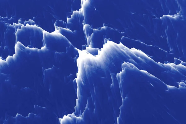 Digital Konst Isiga Bergstoppar — Stockfoto
