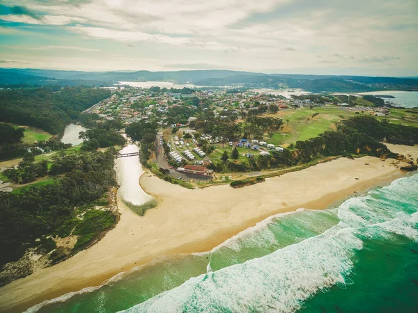 Aerial View Town Narooma Nsw Australia — Stock Photo, Image