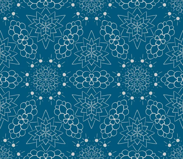 Fireworks Concept Hand Drawn Seamless Pattern — Stock Photo, Image