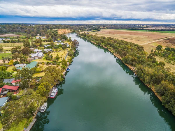Vista Aérea Del Río Mitchell Gippsland Australia — Foto de Stock
