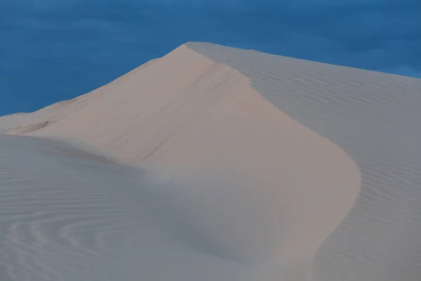 Primo Piano Una Cresta Duna Sabbia Bianca Australia — Foto Stock