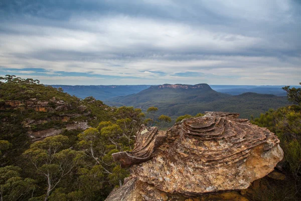 Ungewöhnliche Felsformation Den Blue Mountains Australiens — Stockfoto