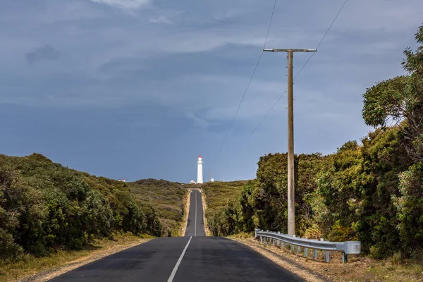 Jalan Pedesaan Menuju Mercusuar Australia — Stok Foto