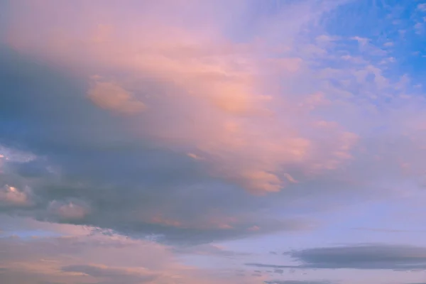 Céu Bonito Com Nuvens Pôr Sol Imagem Armação Cheia Céu — Fotografia de Stock