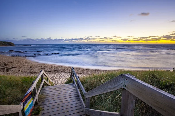 Ocean Beach Entardecer Natureza Paisagem — Fotografia de Stock