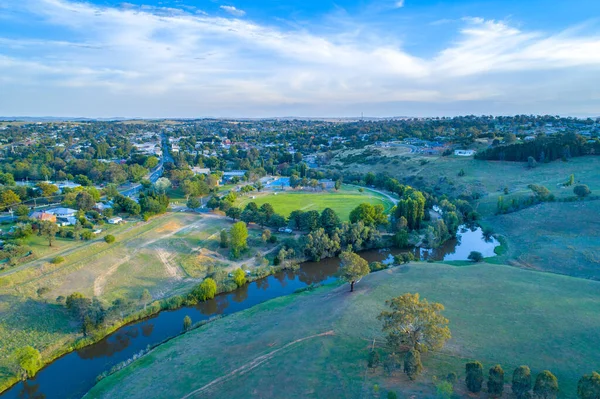 Yass River Och Gräsmarker Landsbygdsområde New South Wales — Stockfoto