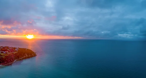 Solnedgång Över Vatten Morningtonhalvön Victoria Australien — Stockfoto