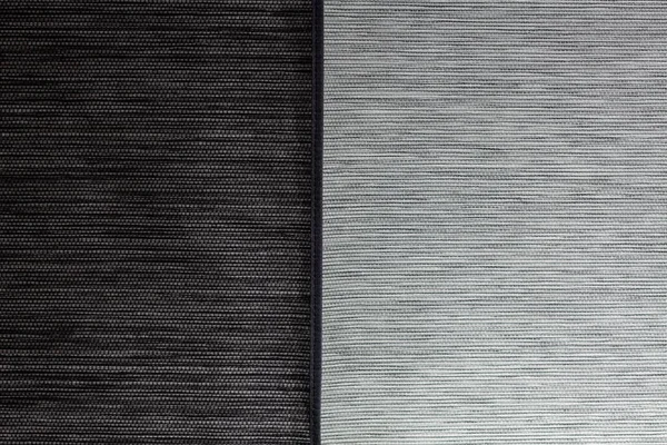 Preto Branco Tecido Textura Closeup — Fotografia de Stock