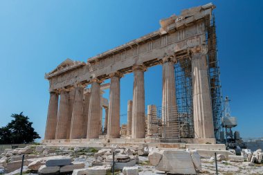 Parthenon restorasyon altında, Akropolis, Yunanistan