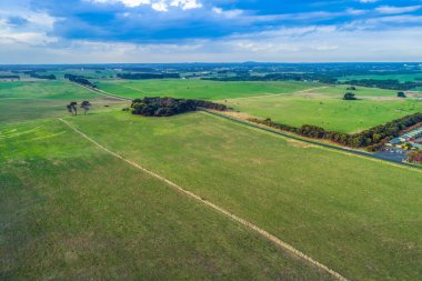 Avustralya 'daki otlakların havadan manzarası