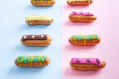 Nefis dekore edilmiş ekler. Yakın plan.