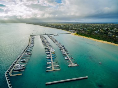 Blairgowrie Marina, Avustralya 'nın havadan görünüşü