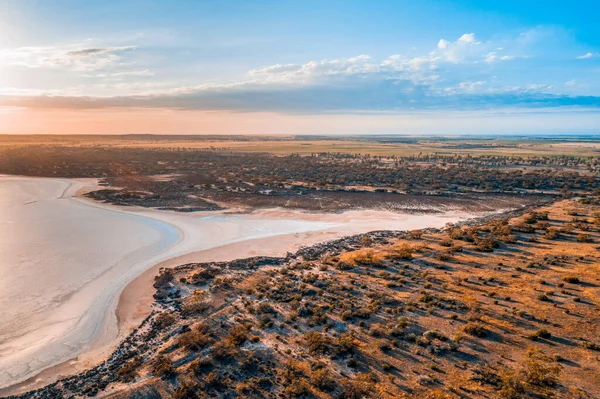 Australijska Pustynia Wschodzie Słońca Park Narodowy Murray Sunset Victoria Australia — Zdjęcie stockowe