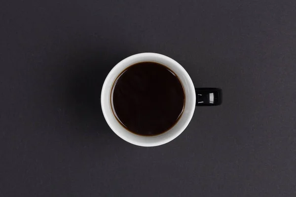 Кофе Кружка Помещена Стол Черным Кофе Копирования Пространства Ретро Instagram — стоковое фото