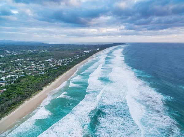 Aerial View Suffolk Park Beach New South Wales Australia — Stock Photo, Image