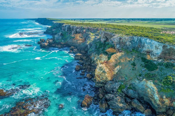 Robuuste Oceaankust Aan Great Ocean Road Bij Warrnambool Australië — Stockfoto