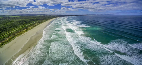 Flygfoto Panorama Över Vackra Havsstranden Australien — Stockfoto