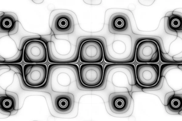 Abstraktes Muster Mit Geschwungenem Kreativem Symmetrischem Muster — Stockfoto