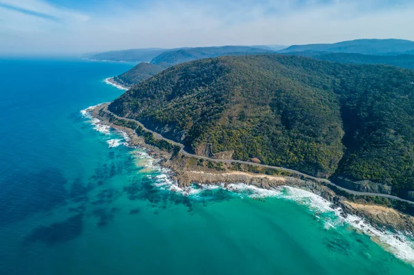 Pemandangan Udara Dari Great Ocean Road Yang Indah — Stok Foto