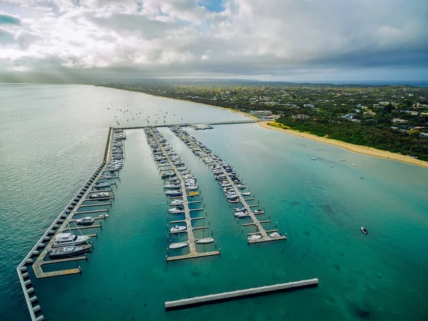 Blairgowrie Marina, Avustralya 'nın havadan görünüşü