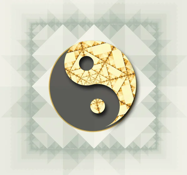 Stylized Yin Yang Symbol Color — Stock Photo, Image