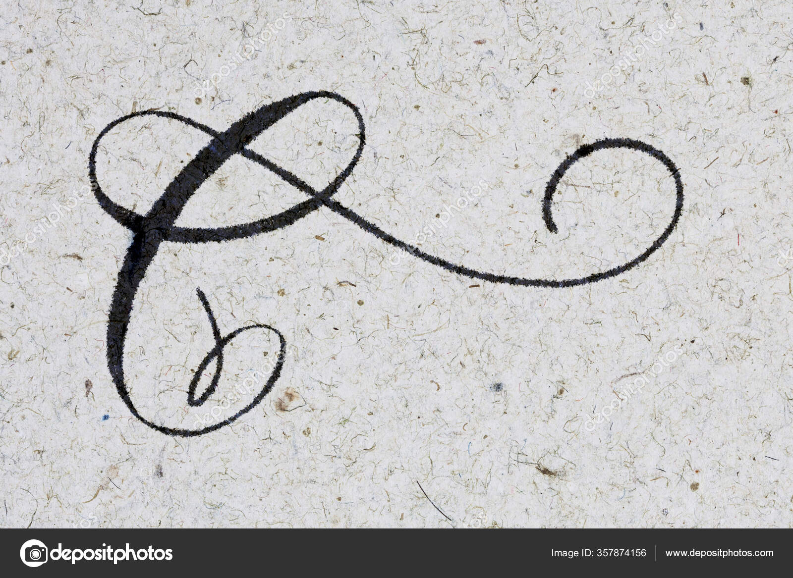 Calligraphy Writing Letter Ink Kraft Paper Stock Photo by ©gregbrave ...