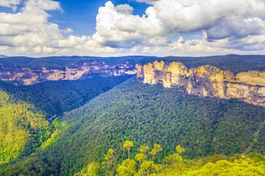 Mavi Dağlar kayalık çıkıntılar, Katoomba, Avustralya.