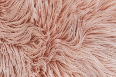 Pembe sentetik tüylü kürk dokusu arka planı