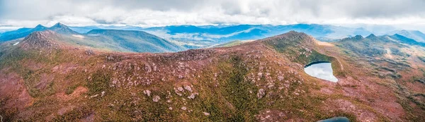 Vacker Antenn Panorama Över Hartz Mountains National Park Tasmanien Australien — Stockfoto