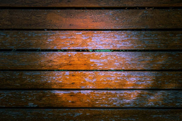 Deski Drewniane Złuszczającą Się Pomarańczową Strukturą Tła Farby — Zdjęcie stockowe