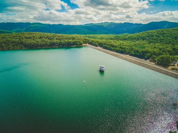 Letecký Pohled Jezero Silvan Reservoir Přehradu Melbourne Austrálie — Stock fotografie