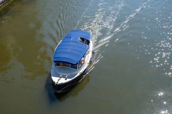 Melbourne Australia Circa December 2019 Tourist Boat Cruising Yarra River — Stock Photo, Image