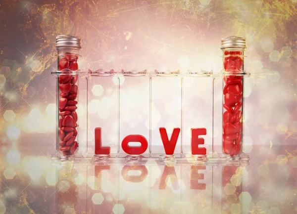 Concepto Química Del Amor — Foto de Stock