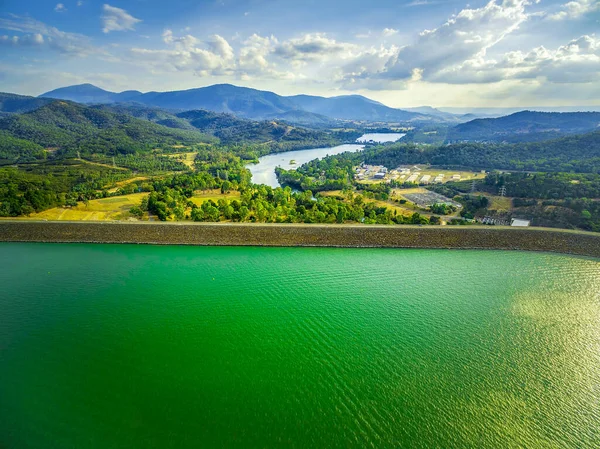 Veduta Aerea Della Diga Del Lago Eildon Del Fiume Goulburn — Foto Stock