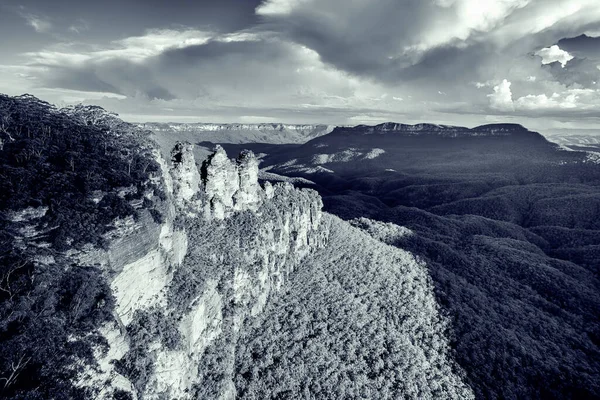 Berühmte Drei Schwestern Felsformation Den Blue Mountains Von Nsw Australien — Stockfoto